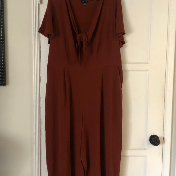 City Chic Knot Front Jumpsuit - Picture 3 of 6